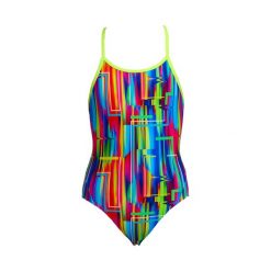 Strój kąpielowy jednoczęściowy FUNKITA The Glitch - dziewczęcy. Brązowe stroje kąpielowe dla dziewczynek FUNKITA, bez wzorów, z elastanu. Za 179.00 zł.