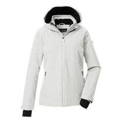Damska kurtka narciarska Killtec KSW 33. Białe kurtki snowboardowe damskie KILLTEC, bez wzorów, bez kaptura, narciarskie. Za 823.90 zł.