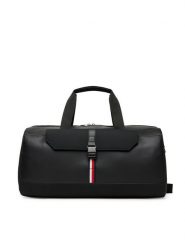 Tommy Hilfiger Torba Th Foundation Duffle AM0AM13481 Czarny. Czarne torby sportowe męskie Tommy Hilfiger, bez wzorów, ze skóry. Za 519.99 zł.