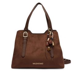 Torebka Valentino. Brązowe torebki do ręki damskie Valentino, bez wzorów, klasyczne, bez dodatków. Za 749.99 zł.