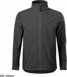 MALFINI Valley 536 - ADLER - Softshell kurtka męska, 300 g/m, 6% elastan, 94% poliester - stalowy 3XL. Szare kurtki męskie Malfini, m, bez wzorów, z elastanu, bez kaptura. Za 202.77 zł.