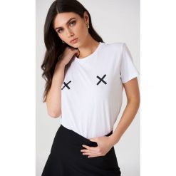 NA-KD Koszulka Double X - White. T-shirty damskie marki NA-KD. W wyprzedaży za 21.88 zł.