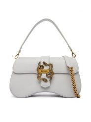 Just Cavalli Torebka 80RA4BA1 ZSA89 Szary. Szare torebki do ręki damskie Just Cavalli, bez wzorów, ze skóry, bez dodatków. Za 939.99 zł.