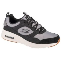 Buty sportowe Sneakersy męskie, Skech-Air Court - Yatton. Czarne buty sportowe męskie Skechers, z materiału, bez zapięcia, trekkingowe. Za 279.99 zł.