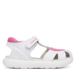Sandały Biomecanics. Białe sandały dziewczęce Biomecanics, bez zapięcia. Za 289.99 zł.