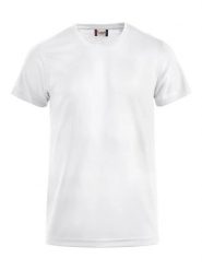 Clique T-shirt Ice-T z oddychającego poliestru. Białe t-shirty męskie CLIQUE, m, bez wzorów, z materiału, bez kołnierzyka. Za 98.33 zł.