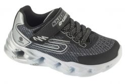 Buty sportowe Sneakersy chłopięce, Vortex 2.0 - Quantroid. Czarne trampki i tenisówki chłopięce Skechers, bez wzorów, z materiału, sportowe, przed kostkę, bez zapięcia. Za 189.99 zł.