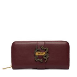 Portfel Just Cavalli. Czerwone portfele damskie Just Cavalli, bez wzorów. Za 429.99 zł.