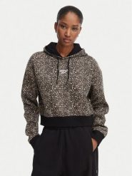 Reebok Bluza Helle RK25713CCW Brązowy Cropped Fit. Brązowe bluzy damskie Reebok, xl, bez wzorów, z bawełny, bez kaptura. Za 199.99 zł.