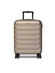 GINO ROSSI Walizka kabinowa CEO-GIN-S-002-05-GOLD3 Złoty. Żółte walizki męskie Gino Rossi, bez wzorów, z tworzywa sztucznego. Za 259.99 zł.