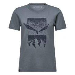 T-shirt damski Salewa Eagle 3cime. Niebieskie t-shirty damskie Salewa, uniwersalny, bez wzorów, z bawełny, klasyczne, bez kołnierzyka. Za 184.99 zł.