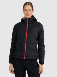 4F Kurtka puchowa z wypełnieniem Primaloft Silver damska - czarna XS. Czarne kurtki damskie 4f, s, bez wzorów, z puchu, bez kaptura. Za 399.99 zł.
