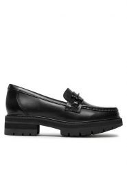 Clarks Loafersy Orianna Bit 261748084 Czarny. Czarne mokasyny damskie Clarks, ze skóry. Za 279.99 zł.