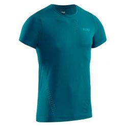 Koszulka sportowa z krótkim rękawem CEP Ultralight męska. Niebieskie koszulki sportowe męskie CEP, l, bez wzorów, bez kołnierzyka, bez ramiączek. Za 209.00 zł.