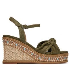 Espadryle Alma En Pena. Brązowe sandały damskie Alma en Pena, bez wzorów, bez obcasa, bez zapięcia. Za 419.99 zł.