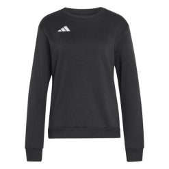 Bluza damska adidas Entrada 26 Sweat Top. Białe bluzy damskie Adidas, na zimę, bez wzorów, z bawełny, bez kaptura. Za 134.99 zł.