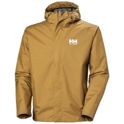 Kurtka wodoodporna Helly Hansen Seven J. Brązowe kurtki męskie Helly Hansen, m, bez wzorów, trekkingowe. Za 510.50 zł.