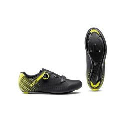 Buty rowerowe szosowe męskie NORTHWAVE CORE PLUS 2 czarne. Czarne buty sportowe męskie Northwave, bez zapięcia, rowerowe. Za 469.99 zł.
