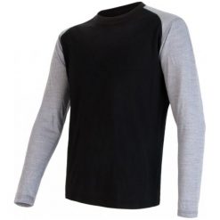 Sensor Koszulka Termoaktywna Z Długim Rękawem Merino Active Pt Logo M Black/Gray Xxl. Czarne koszulki sportowe męskie marki Sensor, z materiału, z długim rękawem. W wyprzedaży za 165.00 zł.
