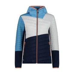 Kurtka damska turystyczna CMP. Niebieskie kurtki damskie CMP, l, bez wzorów, z kapturem. W wyprzedaży za 454.99 zł.