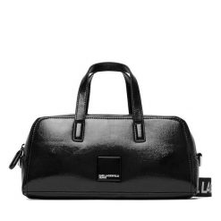 Torebka Karl Lagerfeld Jeans. Czarne torebki do ręki damskie Karl Lagerfeld Jeans, bez wzorów, z jeansu, klasyczne, bez dodatków. Za 639.99 zł.