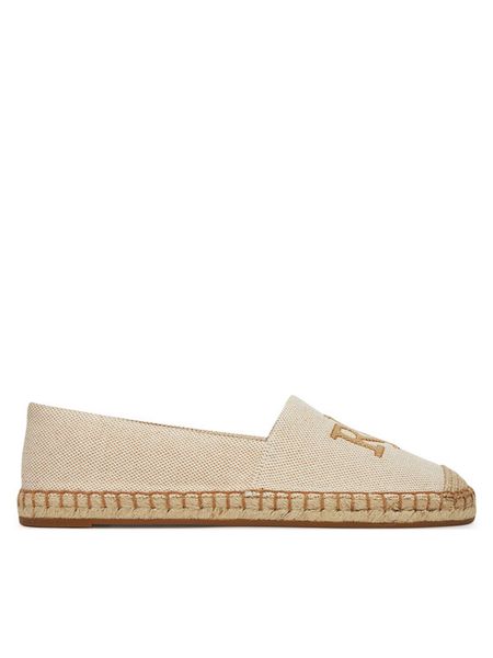 LAUREN RALPH LAUREN Espadryle Cameryn 802962171004 Beżowy. Brązowe espadryle damskie Lauren Ralph Lauren, bez wzorów, z materiału, bez obcasa, bez zapięcia. Za 579.99 zł.