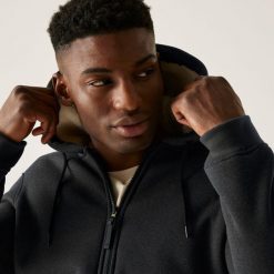 Bluza męska rozsuwana z kapturem Naddle. Czarne bluzy męskie Regatta, m, bez wzorów, z dzianiny, z kapturem. W wyprzedaży za 315.00 zł.