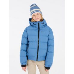 Dziewczęca kurtka narciarska Protest Teliny. Niebieskie buty zimowe dziewczęce Protest, bez wzorów, z puchu, bez zapięcia. Za 537.60 zł.