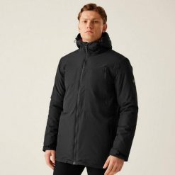Kurtka wodoodporna Regatta Larrick II. Czarne kurtki męskie Regatta, m, bez wzorów, trekkingowe. Za 179.99 zł.