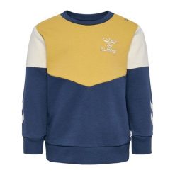 Bluza dla niemowlaka chłopca Hummel Happy Now. Niebieskie bluzy dla niemowląt Hummel, bez wzorów, bez ramiączek, bez kaptura. Za 148.50 zł.