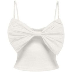 Bezrękawnik Kobieta ONLY Onlclara Life S/L Mix Box Jrs. Białe obuwie sportowe damskie Only, bez wzorów, z bawełny, na fitness i siłownię. Za 125.90 zł.