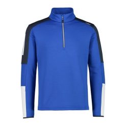 Bluza męska techniczna CMP. Niebieskie bluzy męskie CMP, m, bez wzorów, bez kaptura, trekkingowe. W wyprzedaży za 139.99 zł.