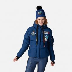 Kurtka narciarska damska Rossignol W Modul Down Bomber. Niebieskie kurtki damskie Rossignol, na zimę, xl, bez wzorów, bez kaptura. W wyprzedaży za 2,346.00 zł.
