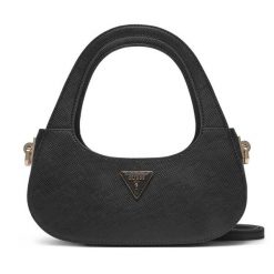 Torebka Guess. Czarne torebki do ręki damskie Guess, z aplikacjami, klasyczne, bez dodatków. Za 319.99 zł.