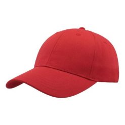 Czapka Baseballowa Zoom Sports 6panelowa. Czerwone czapki i kapelusze damskie ATLANTIS, bez wzorów. Za 38.99 zł.