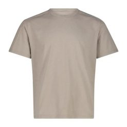 Lekki kompresyjny T-shirt z poliestru CMP. Brązowe t-shirty męskie CMP, m, bez wzorów, z materiału, bez kołnierzyka. Za 163.50 zł.