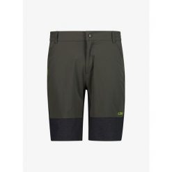Spodenki turystyczne męskie CMP Drayno Bermuda. Zielone krótkie spodenki sportowe męskie CMP, m, bez wzorów, trekkingowe. Za 296.99 zł.