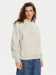 Calvin Klein Jeans Bluza Chenille J20J224652 Szary Regular Fit. Szare bluzy damskie Calvin Klein Jeans, m, bez wzorów, z bawełny, bez kaptura. Za 359.99 zł.