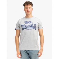 T-shirt o klasycznym kroju Lonsdale Henconner. Niebieskie t-shirty męskie Lonsdale, m, bez wzorów, klasyczne, bez kołnierzyka. Za 134.50 zł.