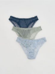 Majtki typu bikini 3 pack - wielobarwny. Bikini damskie Reserved, l, bez wzorów. Za 59.99 zł.