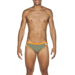 Kąpielówki slipy męskie na basen Arena Team Stripe Brief. Brązowe kąpielówki męskie Arena, m, bez wzorów, do pływania. Za 40.99 zł.
