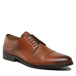 Półbuty Lasocki. Brązowe eleganckie półbuty Lasocki, wizytowe, bez zapięcia. Za 149.99 zł.