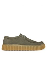 Clarks Półbuty Torhill Lo 26184642 Zielony. Zielone półbuty na co dzień męskie Clarks, ze skóry, bez zapięcia. Za 399.99 zł.