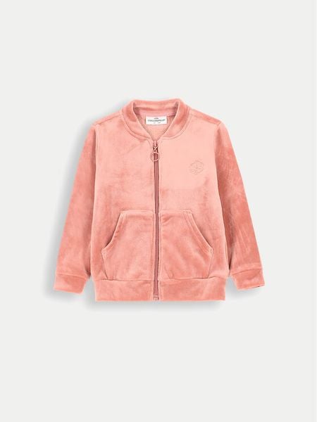 Coccodrillo Bluza ZC4132201FGN Różowy Regular Fit. Czerwone bluzy dla dziewczynek COCCODRILLO, bez wzorów, z syntetyku, bez ramiączek, bez kaptura. Za 59.90 zł.