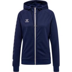 Damska bawełniana bluza z kapturem zapinana na zamek Hummel Move Grid. Niebieskie bluzy sportowe damskie Hummel, xs, bez wzorów, z bawełny, z kapturem, na fitness i siłownię. W wyprzedaży za 266.50 zł.