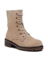 Clara Barson Trapery WS5600-09 Beżowy. Brązowe śniegowce i trapery damskie Clara Barson, ze skóry. Za 119.99 zł.