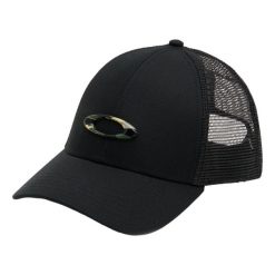 Czapka z Daszkiem unisex Oakley Trucker Ellipse Hat. Czarne czapki i kapelusze męskie Oakley, bez wzorów, sportowe. Za 161.60 zł.