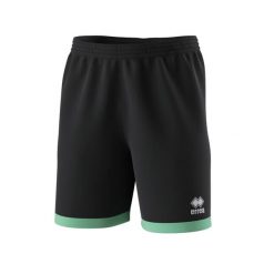 Szorty Errea Barney. Czarne szorty sportowe damskie ERREA, m, z aplikacjami, z materiału, klasyczne, z standardowym stanem, do biegania. Za 133.00 zł.
