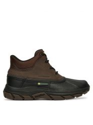 Skechers Trzewiki Respected - Swamper 256026/CHBK Brązowy. Brązowe botki męskie Skechers, bez wzorów, ze skóry, bez zapięcia. Za 569.99 zł.