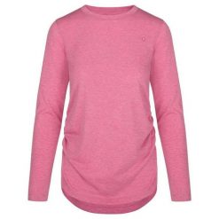 T-shirt damski Loap Baxana w kolorze różowym. Czerwone t-shirty damskie ZSPORT, bez wzorów, z materiału, bez kołnierzyka. Za 169.99 zł.